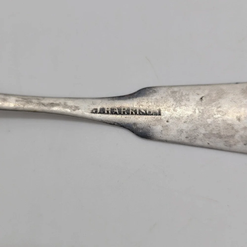 Antique Silver Plated Spoons 9 Hall & Elton G Harrison Brazil Silver Sugar Spoon